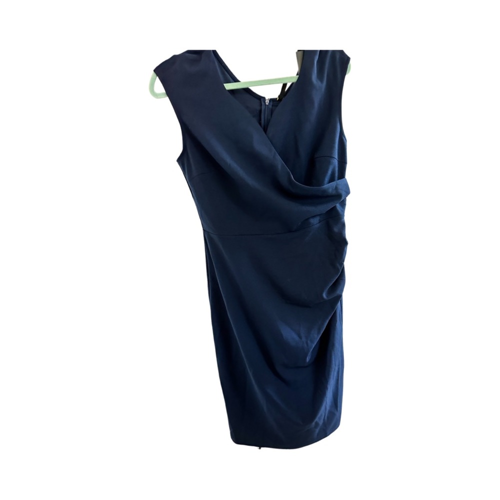 MIUSOL NAVY BLUE MIDI DRESS